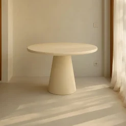Casa Viva Mesa de comedor de microcemento Kurli Ø120x75cm Clau&Chloe Clearance