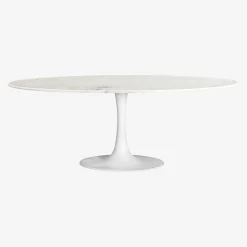 Casa Viva Mesa de comedor de mármol y metal Hefei 200x100x76cm Clau&Chloe Outlet