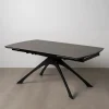 Casa Viva Mesa de comedor extensible de cerámica y cristal gris oscuro 180/260x90x76cm Sale
