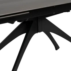 Casa Viva Mesa de comedor extensible de cerámica y cristal gris oscuro 180/260x90x76cm Sale