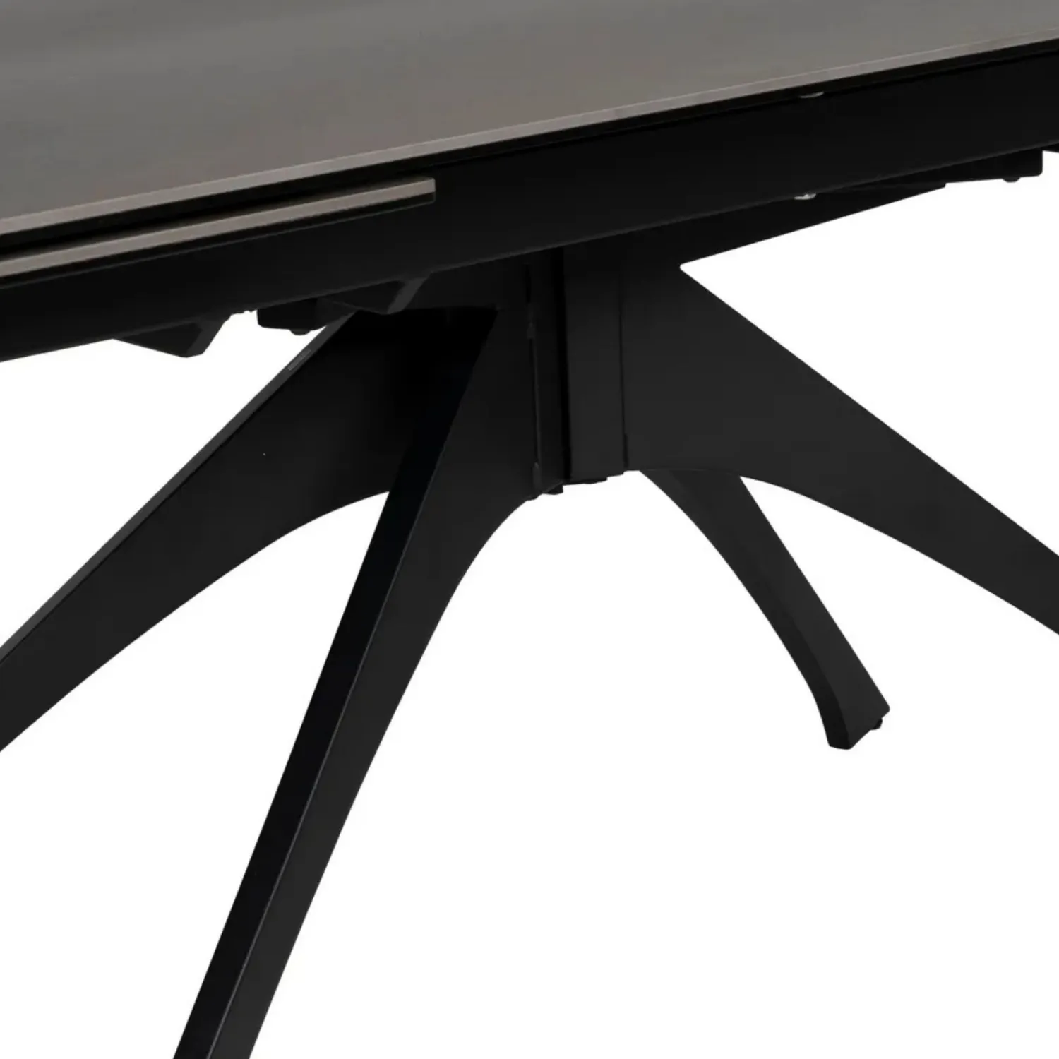 Casa Viva Mesa de comedor extensible de cerámica y cristal gris oscuro 180/260x90x76cm Sale