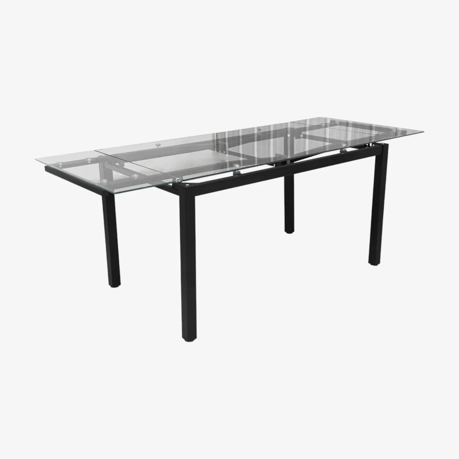 Casa Viva Mesa de comedor extensible de cristal Praga 200/140x80x76cm Outlet