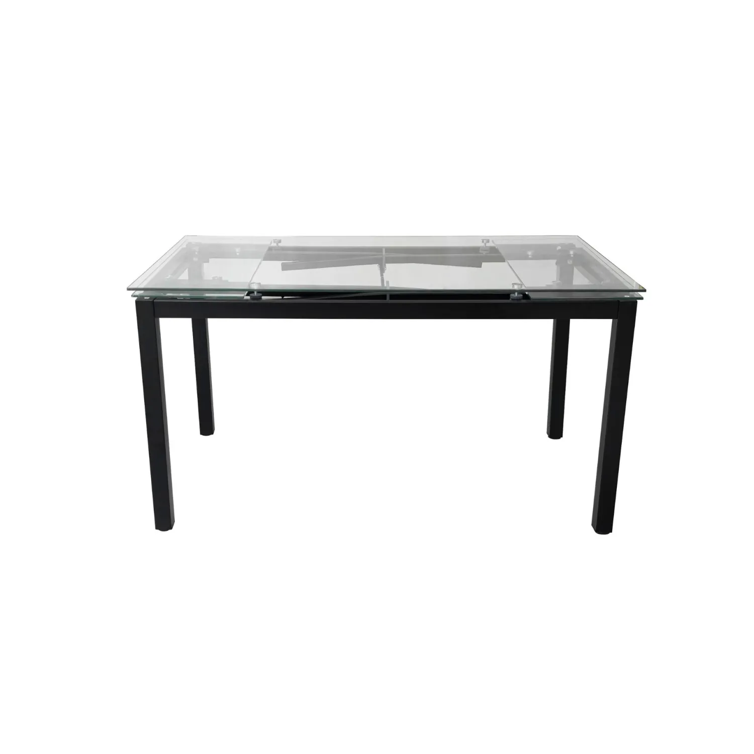 Casa Viva Mesa de comedor extensible de cristal Praga 200/140x80x76cm Outlet