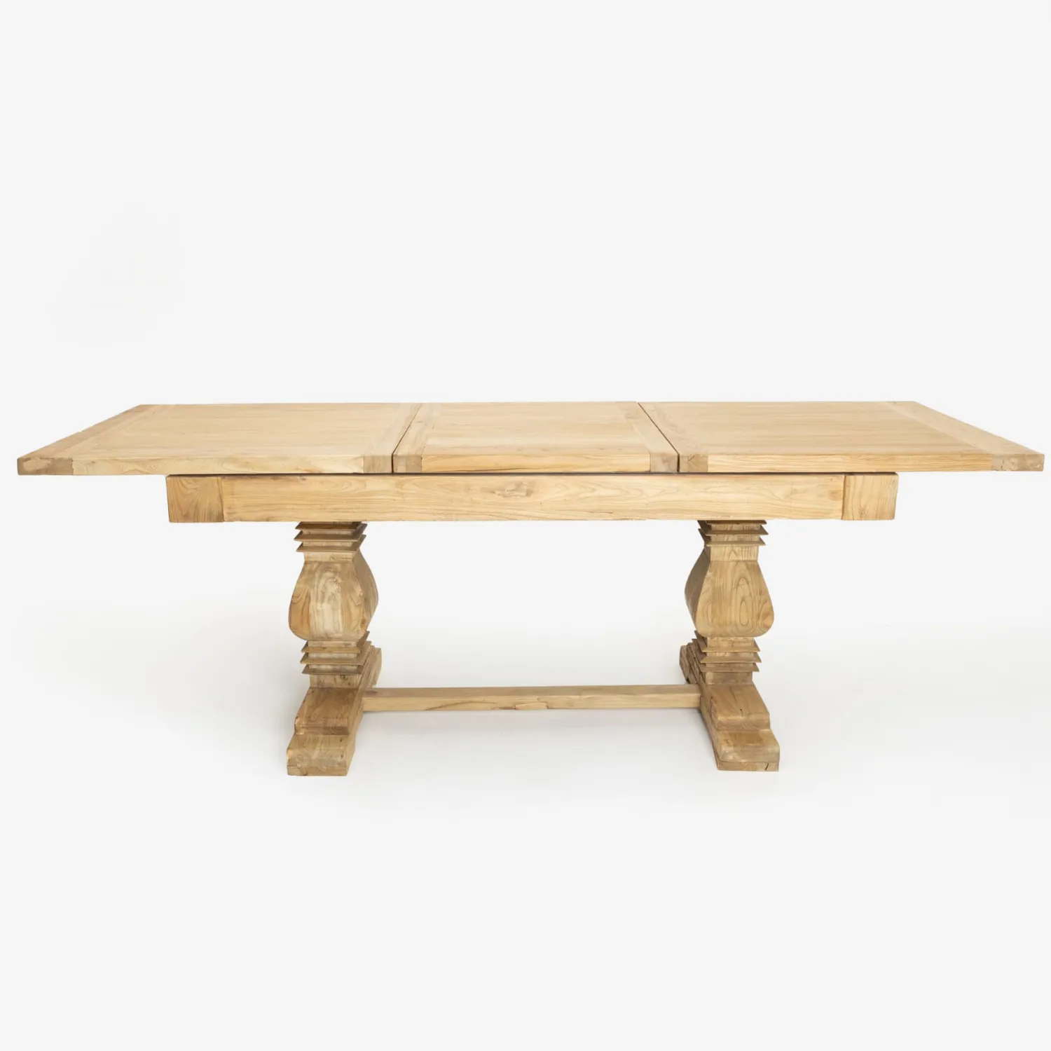 Casa Viva Mesa de comedor extensible de madera de olmo reciclada Toulouse 160/220x80x76cm Discount