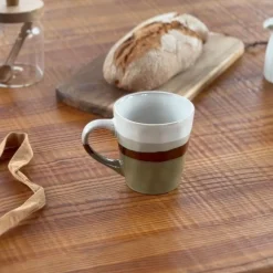 Casa Viva Mug de cerámica beige Sotres 41cl Ø9,5x10,2cm Best