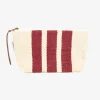 Casa Viva Neceser de algodón rayas rojas Niza 32x19cm