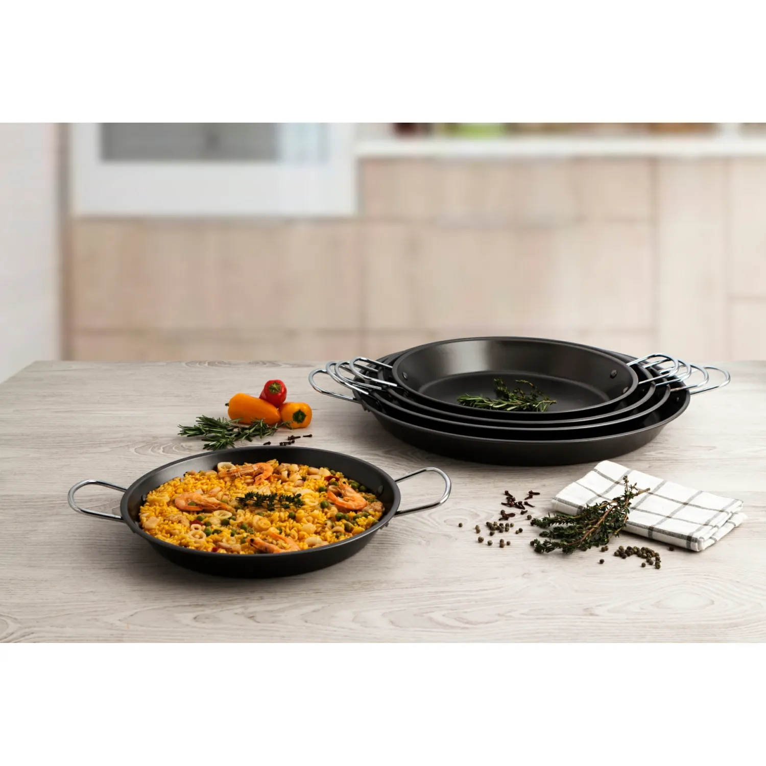 Casa Viva Paellera de acero antiadherente Polat Ø34cm Outlet