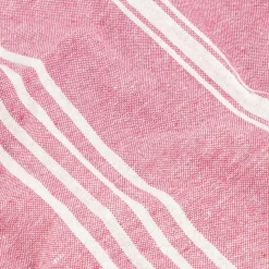 Casa Viva Pareo de algodón con rayas rojas Cannes 85x170cm Outlet