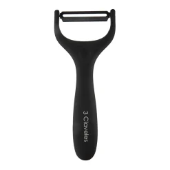 Casa Viva Pelador negro de acero inoxidable Soft Touch 15cm 3 Claveles Discount