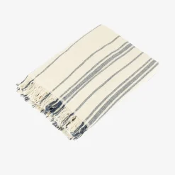 Casa Viva Plaid de algodón con rayas azules Niza 125x15cm Best