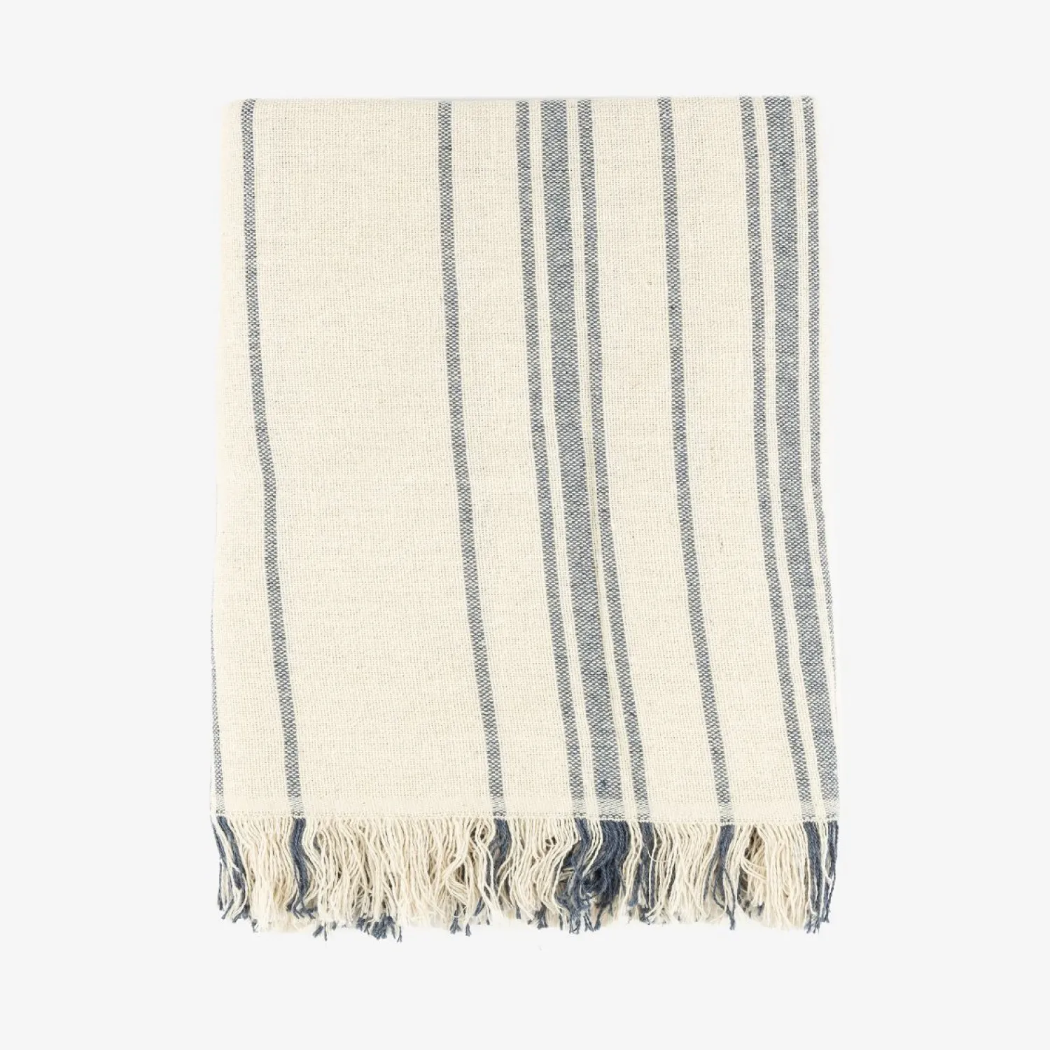 Casa Viva Plaid de algodón con rayas azules Niza 125x15cm Best