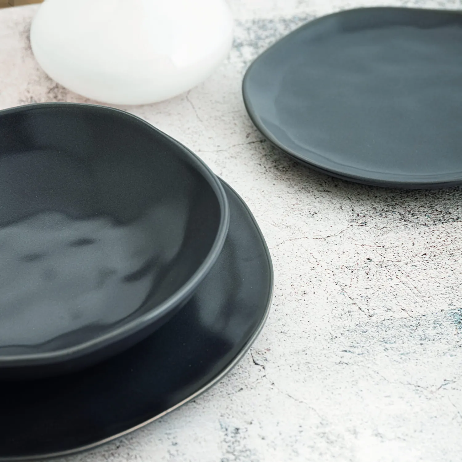 Casa Viva Plato hondo de cerámica negro Cosmos Ø22cm Hot