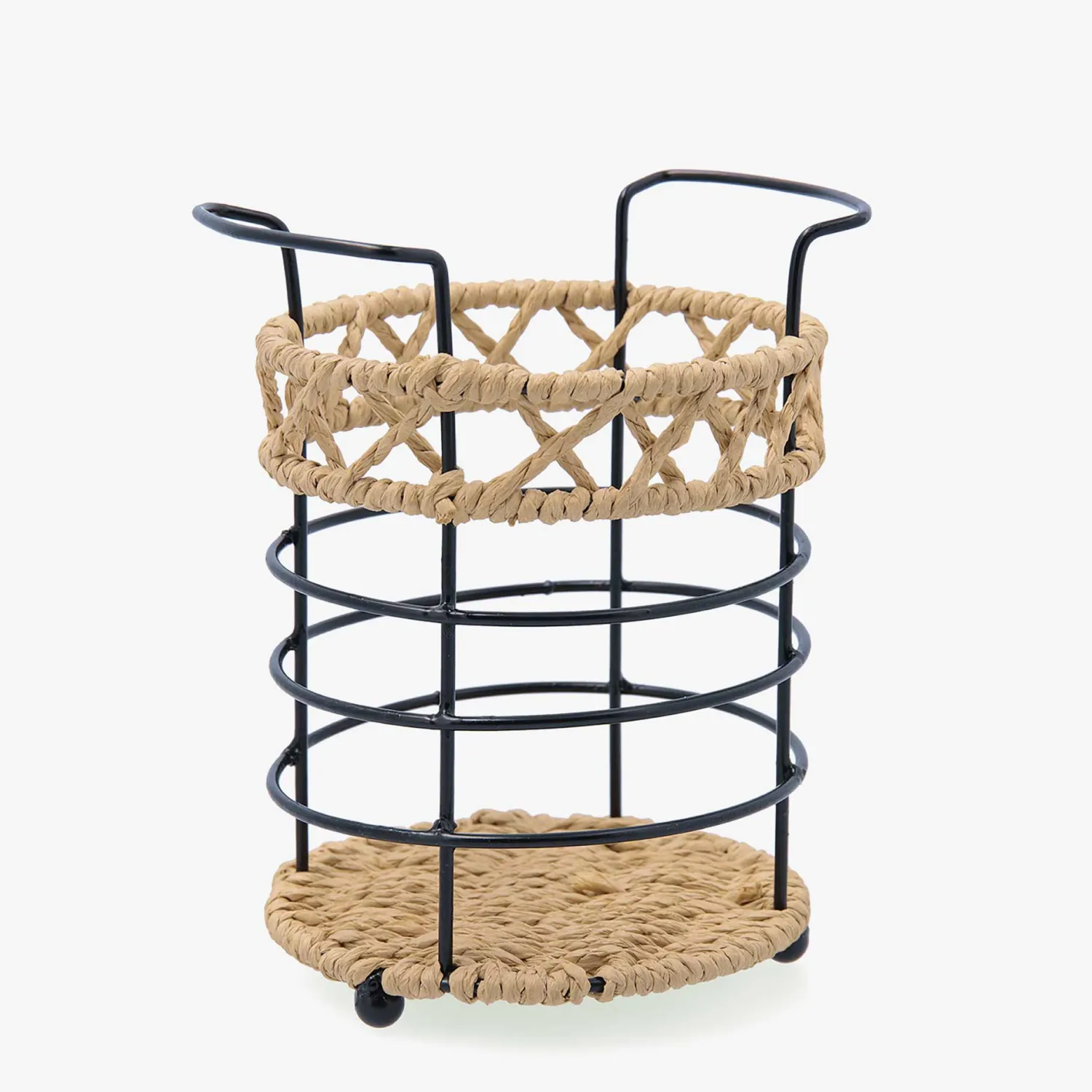 Casa Viva Portautensilios de cocina de acero y cuerda Ø11cm Aris Hot