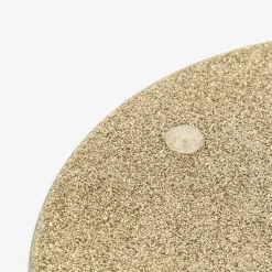 Casa Viva Portavelas de cristal dorado con purpurina Ø15cm Outlet