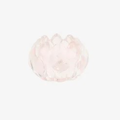 Casa Viva Portavelas de cristal rosa Flor Ø8x5,5cm Discount