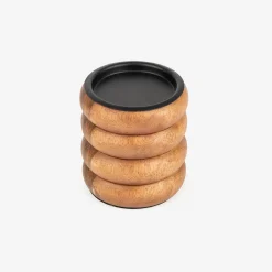 Casa Viva Portavelas de madera Belma 11cm