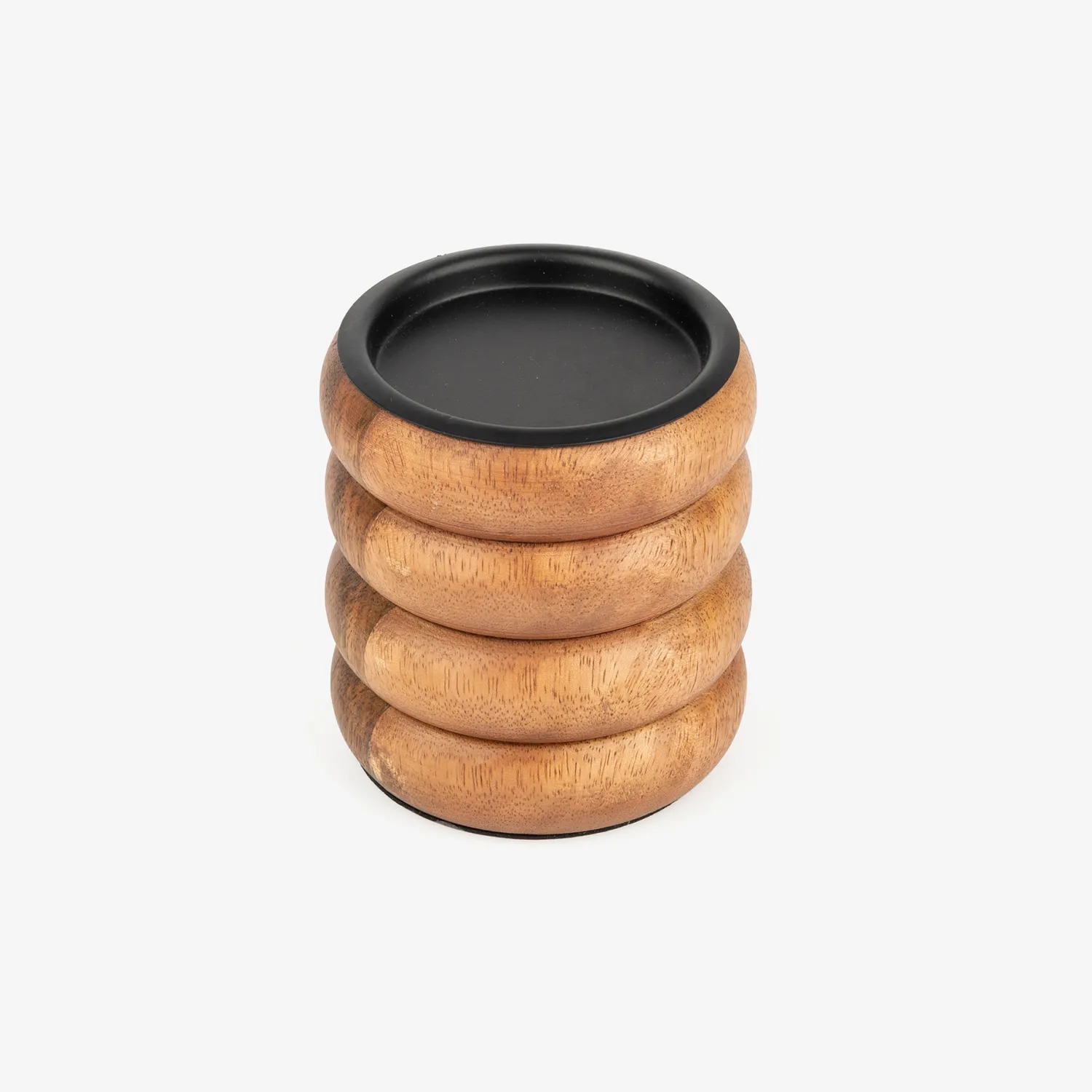 Casa Viva Portavelas de madera Belma 11cm