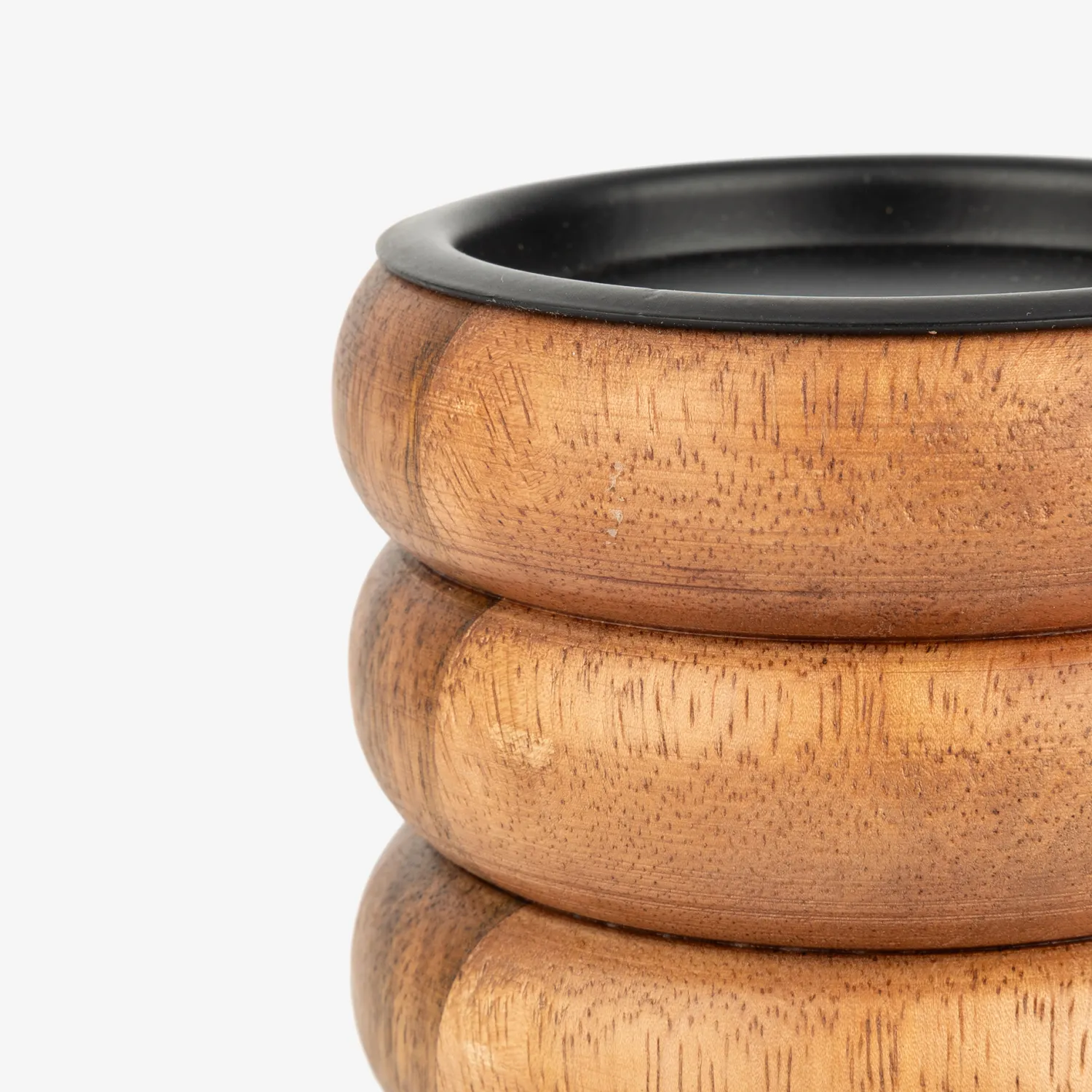 Casa Viva Portavelas de madera Belma 11cm