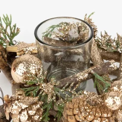 Casa Viva Portavelas piñas 18cm