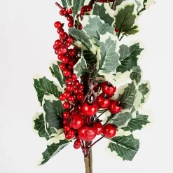 Casa Viva Rama de acebo con frutos rojos 81cm New