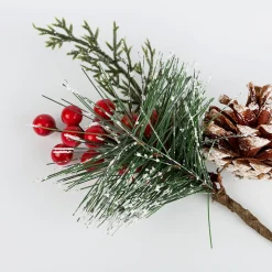 Casa Viva Rama de pino con frutos rojos y piña 20cm Sale