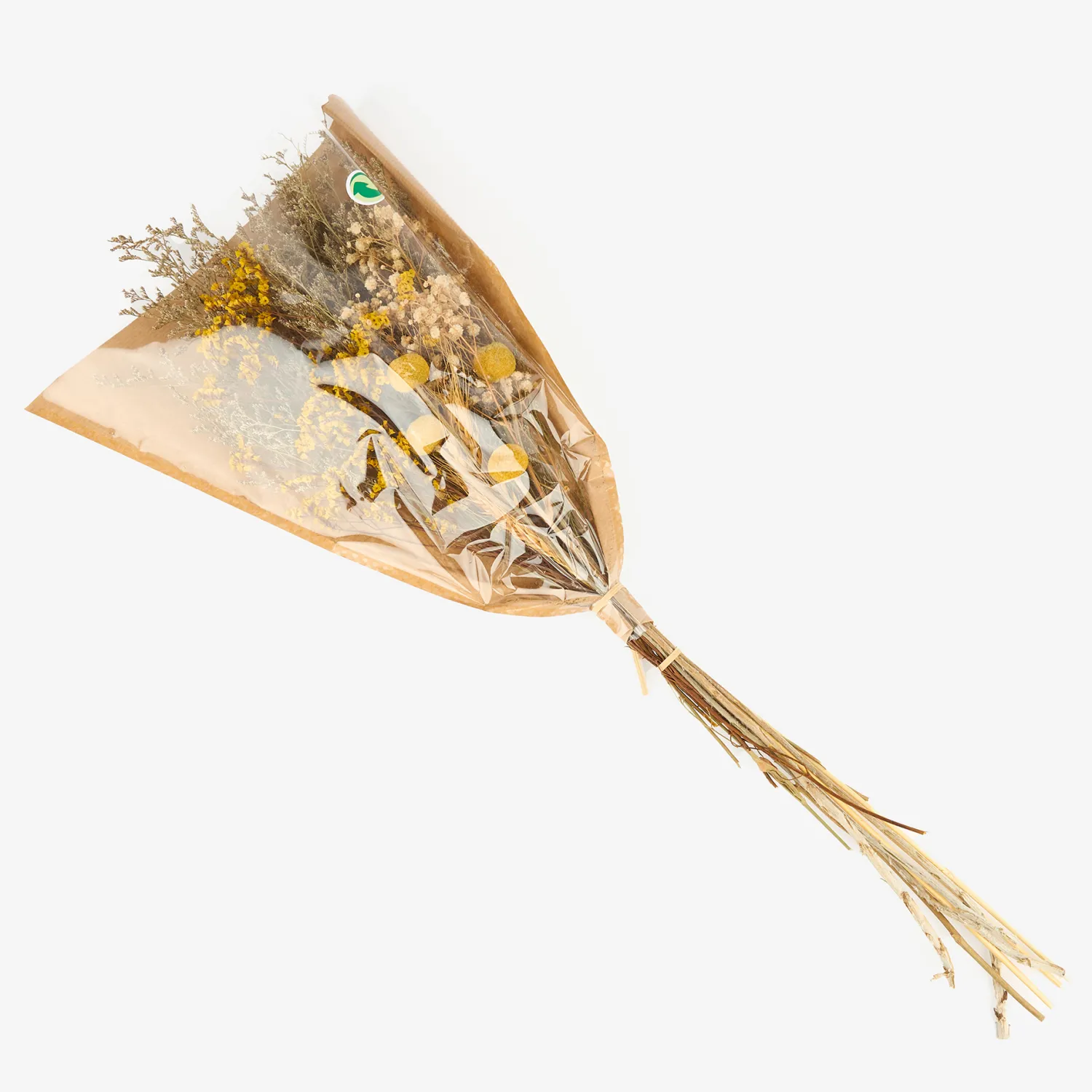 Casa Viva Ramo de flores secas amarillo 75cm New