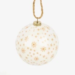 Casa Viva Set de 6 bolas decorativas blancas y rojas Ø7,5cm Outlet