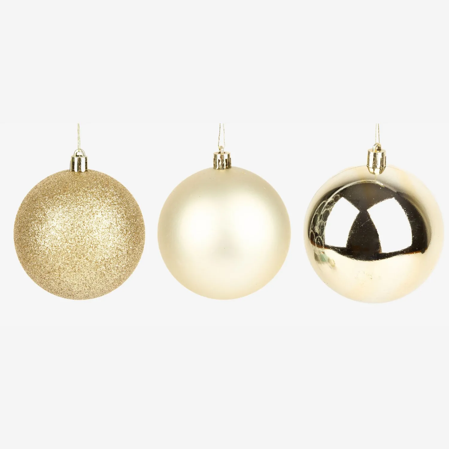 Casa Viva Set de 6 bolas decorativas doradas Ø8cm Online