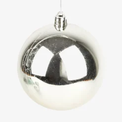 Casa Viva Set de 6 bolas decorativas plateadas Ø8cm Best