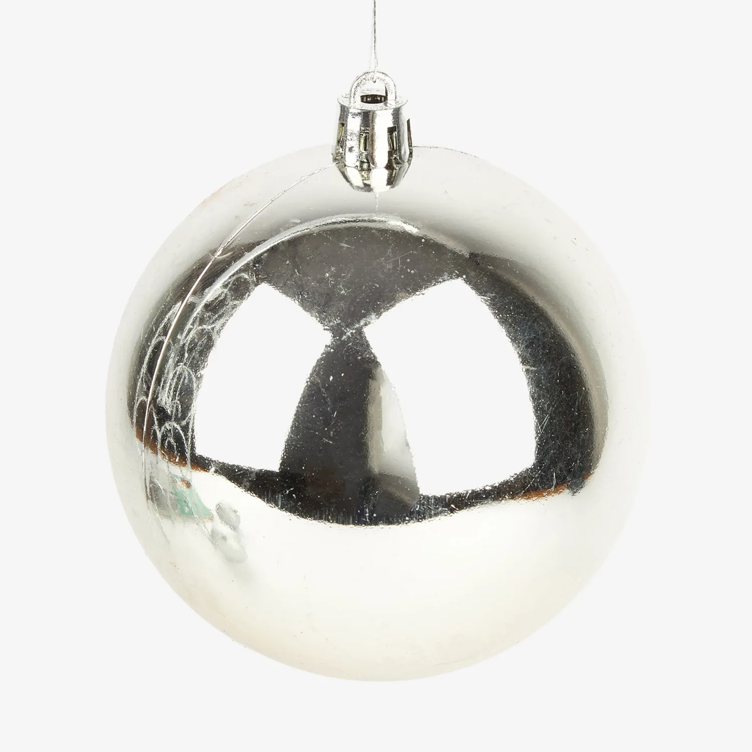 Casa Viva Set de 6 bolas decorativas plateadas Ø8cm Best