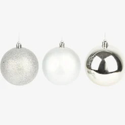 Casa Viva Set de 6 bolas decorativas plateadas Ø8cm Best