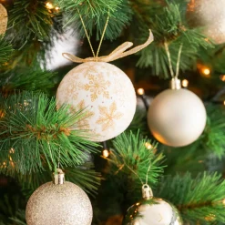 Casa Viva Set de 6 bolas decorativas doradas Ø7,5cm Clearance