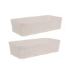 Casa Viva Set de 2 cestas beige Badet 25x13x6cm Sale
