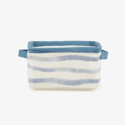 Casa Viva Set de 3 cestas de rayas azules Blue