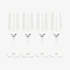 Casa Viva Set de 4 copas de cava de cristal Gler 21cl