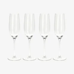 Casa Viva Set de 4 copas de cava de cristal Gler 21cl