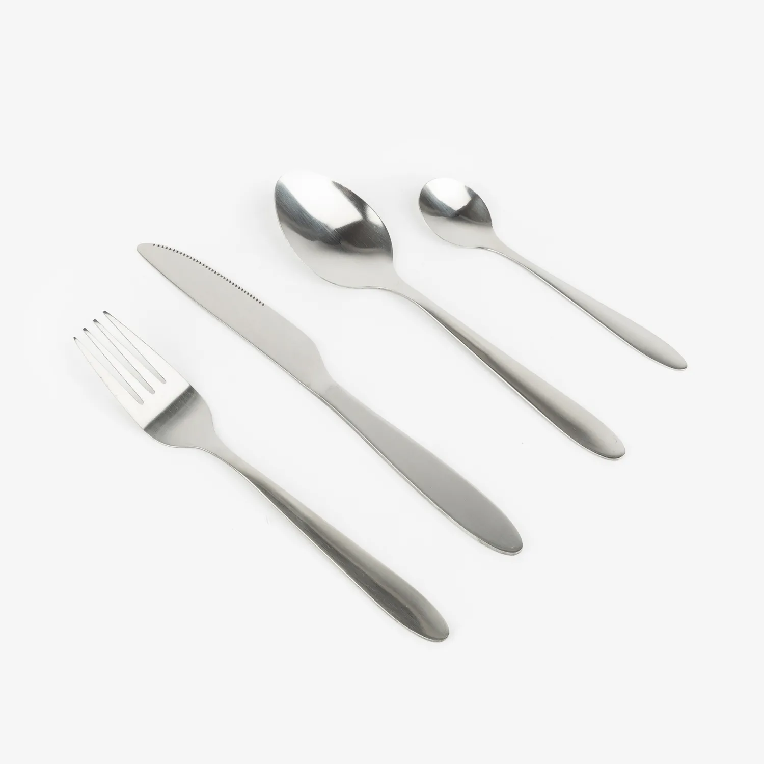 Casa Viva Set de 4 cubiertos de acero con estuche de neopreno Best