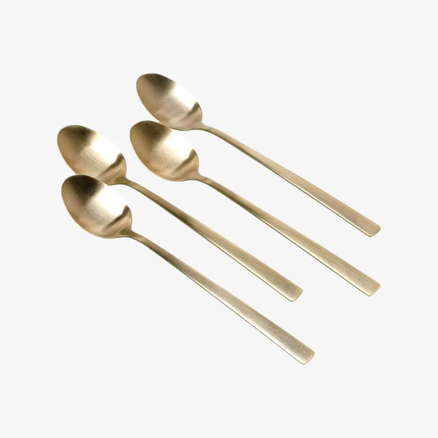 Casa Viva Set de 4 cucharas de acero inoxidable dorado Petra 18cm Discount