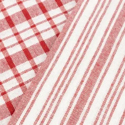 Casa Viva Set de 2 paños de algodón con rayas rojas Midson45x65cm Online