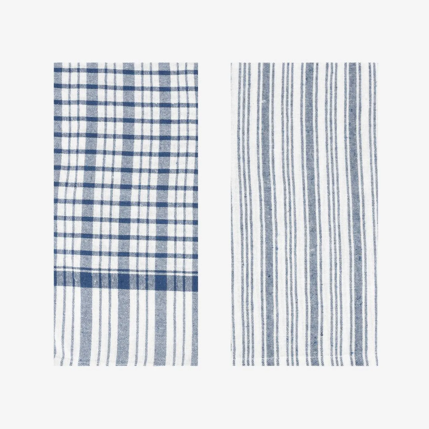 Casa Viva Set de 2 paños de algodón con rayas azules Midson45x65cm Hot