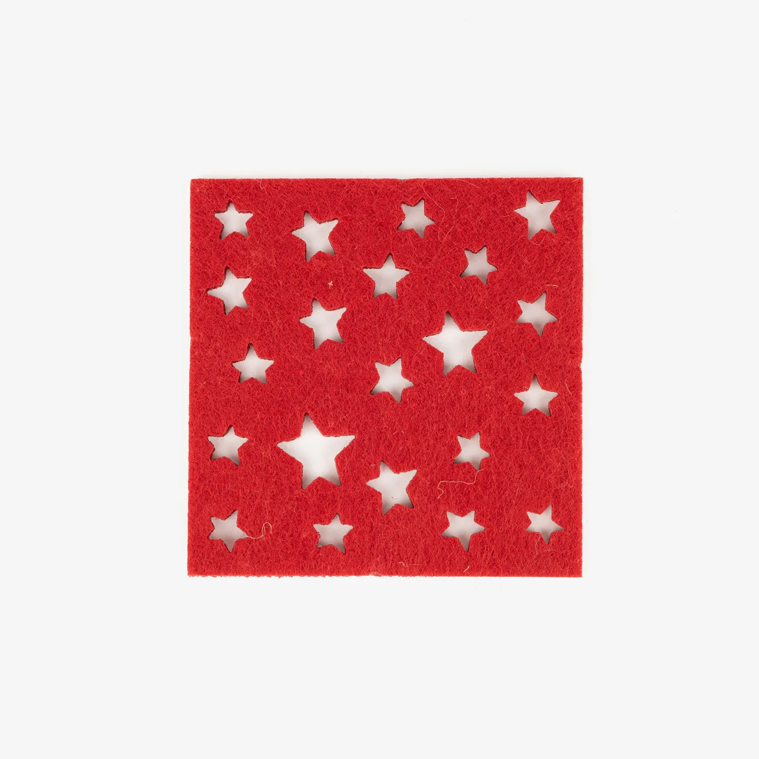 Casa Viva Set de 4 posavasos fieltro Estrellas 10x10cm Hot