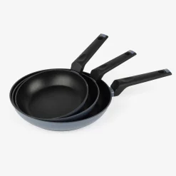 Casa Viva Set de 3 sartenes de aluminio forjado 18-22-26cm Clearance