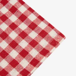 Casa Viva Set de 2 servilletas de algodón rojo Vichy 43x43cm