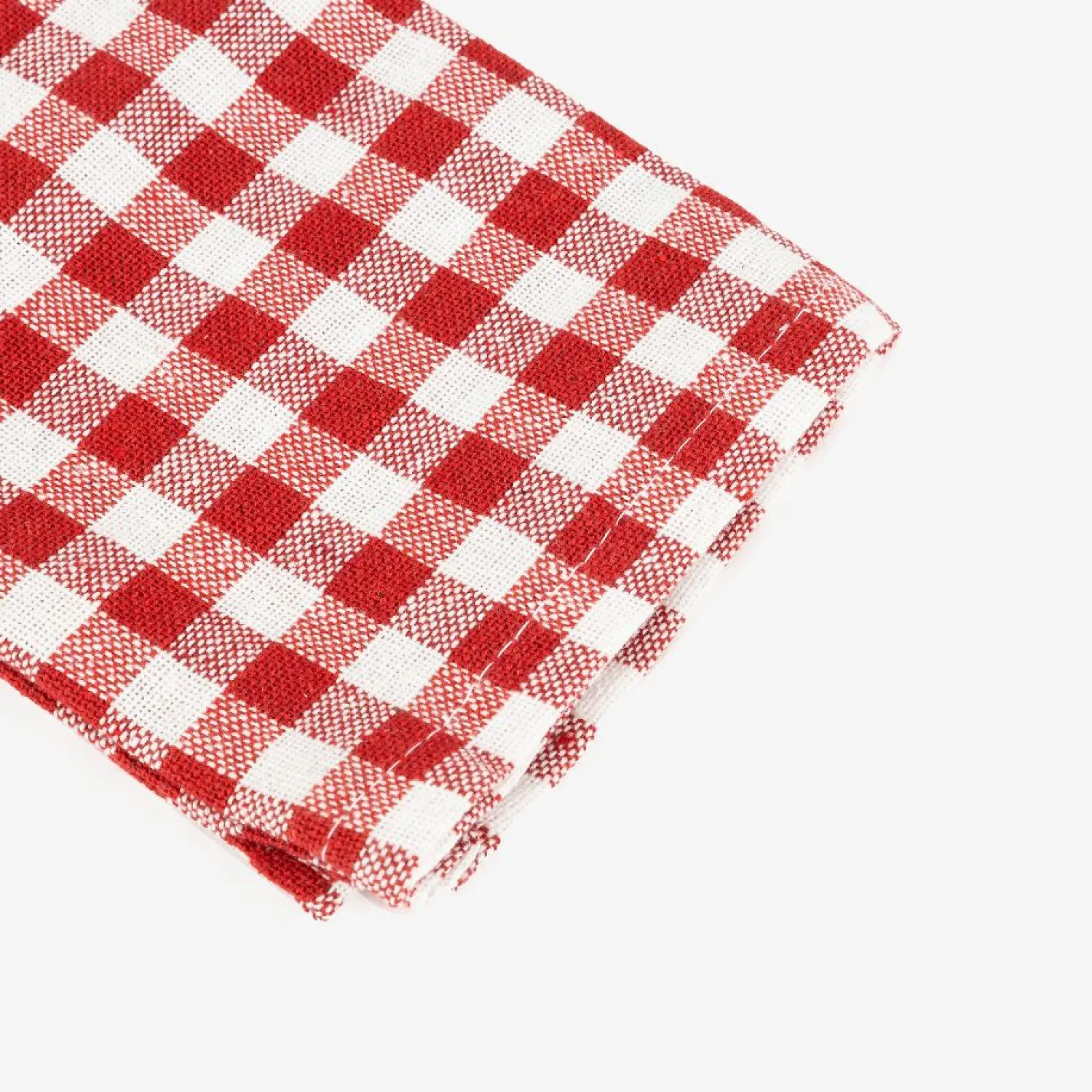 Casa Viva Set de 2 servilletas de algodón rojo Vichy43x43cm Clearance