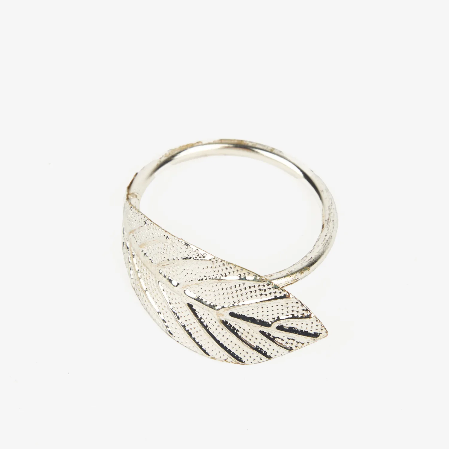 Casa Viva Set de 4 servilleteros de metal plateados Best