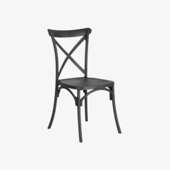 Casa Viva Set de 4 sillas de comedor gris oscuro Cassie 48x43x91cm Sale