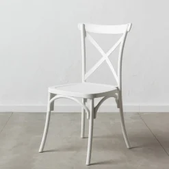 Casa Viva Set de 4 sillas de comedor blanco Cassie 48x43x91cm Online