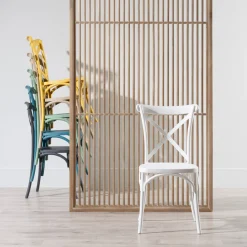 Casa Viva Set de 4 sillas de comedor blanco Cassie 48x43x91cm Online