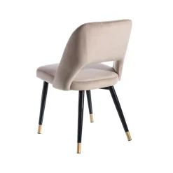 Casa Viva Set de 2 sillas de comedor velvet gris Mayah 56x49x83cm Best