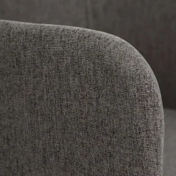 Casa Viva Set de 2 sillas de comedor con reposabrazos de metal gris Caleb 52x53x77cm Sale